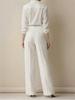 Women's High Waist Solid Color Casual Long Pants with Pockets