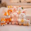 25/35/45cm Embrace Dog Pig Chicken Plush Stuffed Animal Anxiety Stress Relief Home Decor Throw Pillow Ultra Charming Kids Gift
