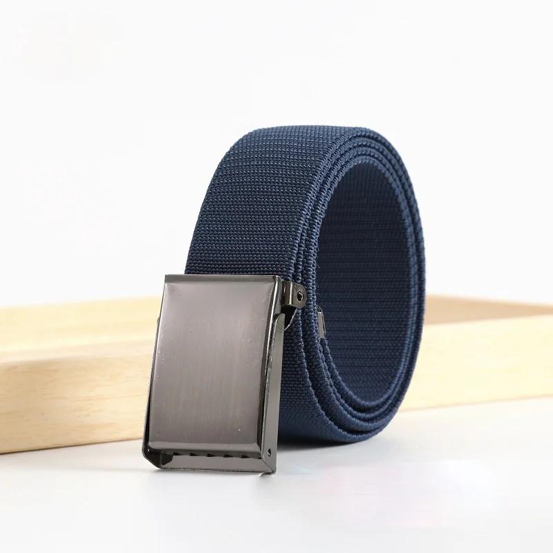 New Men's and Women's Stretch Fabric Belt Knit Breathable Canvas Belt Fashion Belts for Women Luxury Designer Brand