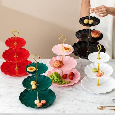 Multi-layer Plastic Cake Stand for Living Room - High-Value, Food-Grade Fruit and Snack Server for Birthdays and Parties
