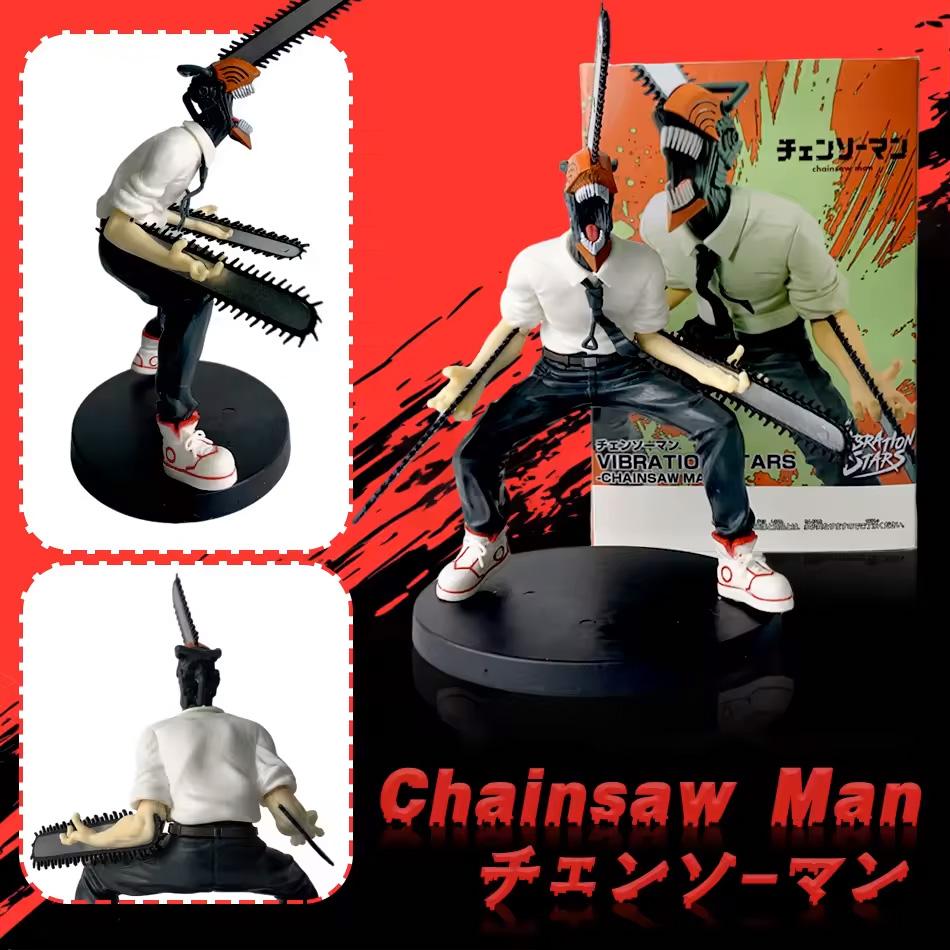3Kinds Chainsaw Man Anime Figure PowerDenjiLacey Action Figure PVC Chainsaw Man Figurine Adult Collection Model Doll Toys
