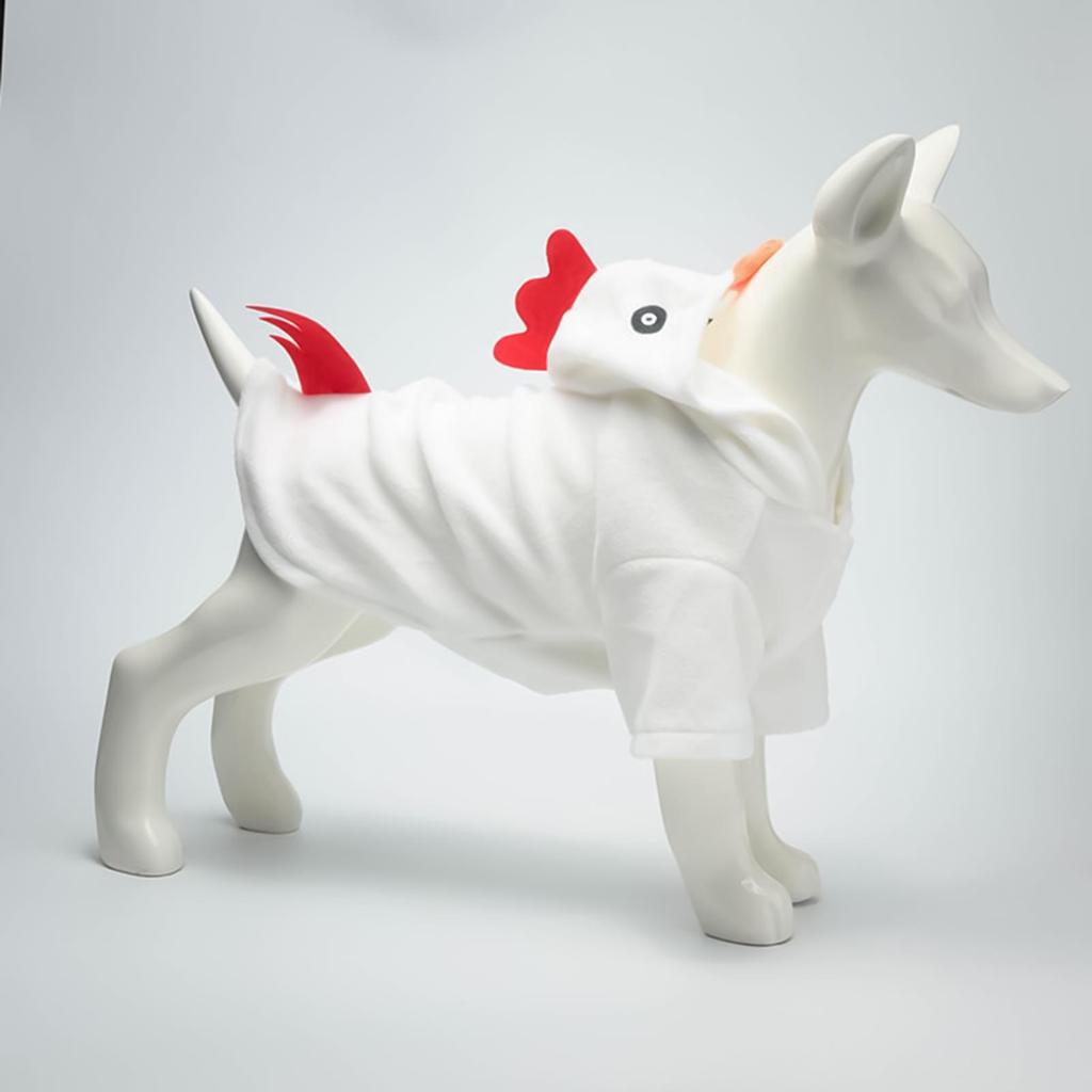 Fantasia de Frango para Cachorro Fantasias Fofas de Halloween Cachorro Pequeno Fantasia de Ação de Graças para Cachorro Médio Role Play Viagem em Casa Aniversário