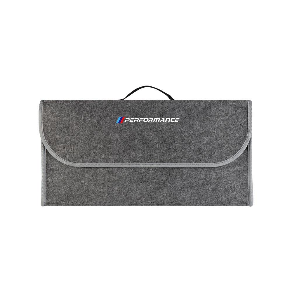 Car Trunk Storage Bag Felt Cloth Organizer Box Collapsible For BMW M Performance E46 E90 E60 F10 F30 F25 F31 Auto Storager Tools
