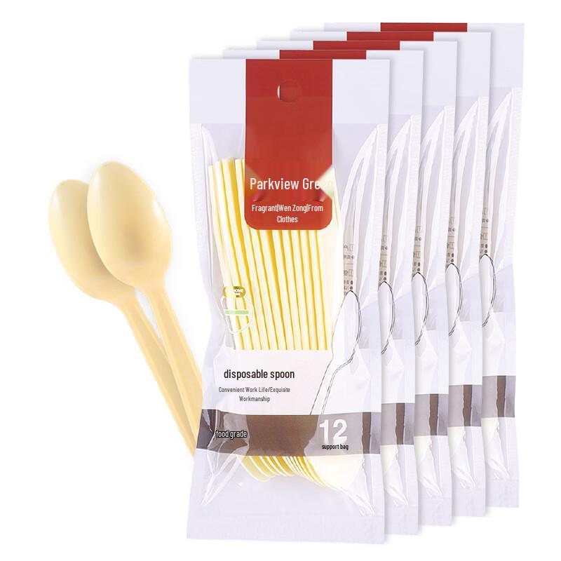 Disposable Plastic Spoons (60 Pack)
