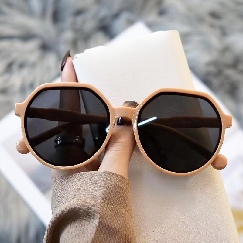 Authentic Round Sunglasses Thick Frame Sun Glasses Classic Geometric Shades Unisex Vintage Eyewear Outdoor Driving Goggles