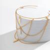 Gold Body Chain Zinc Zinc Alloy Armlet Upper Arm Bracelet Fashion Adjustable Armband  Gift
