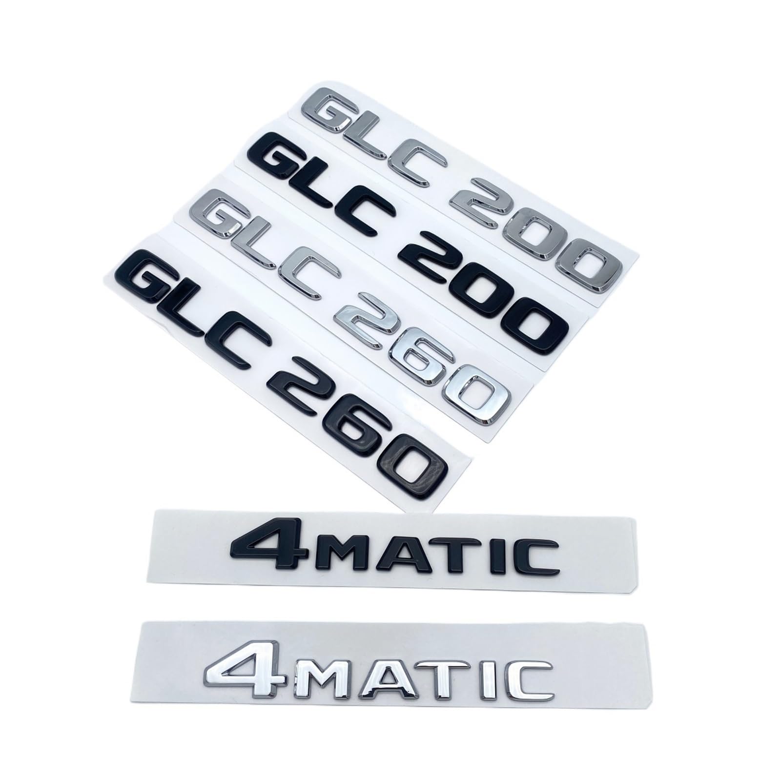

ALMVIS 3D ABS Chrome Black Letter GLC260 GLC300 GLC350 GLC220d GLC220d серебряный