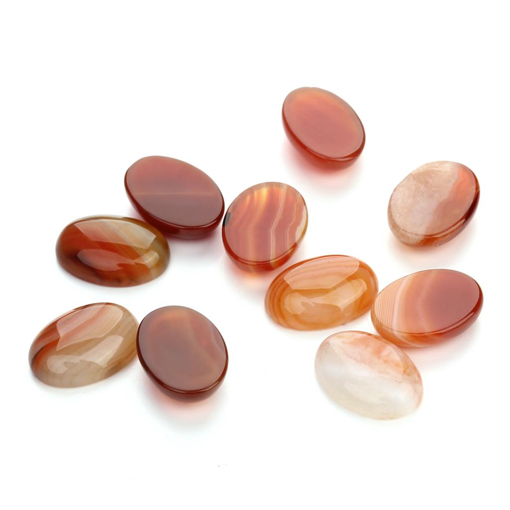 2-10pcs/lot Natural Stone Oval Cabochon Agate Malachite Opal Turquoise Loose Beads Cabochon For DIY Charm Necklace Earrings Gift