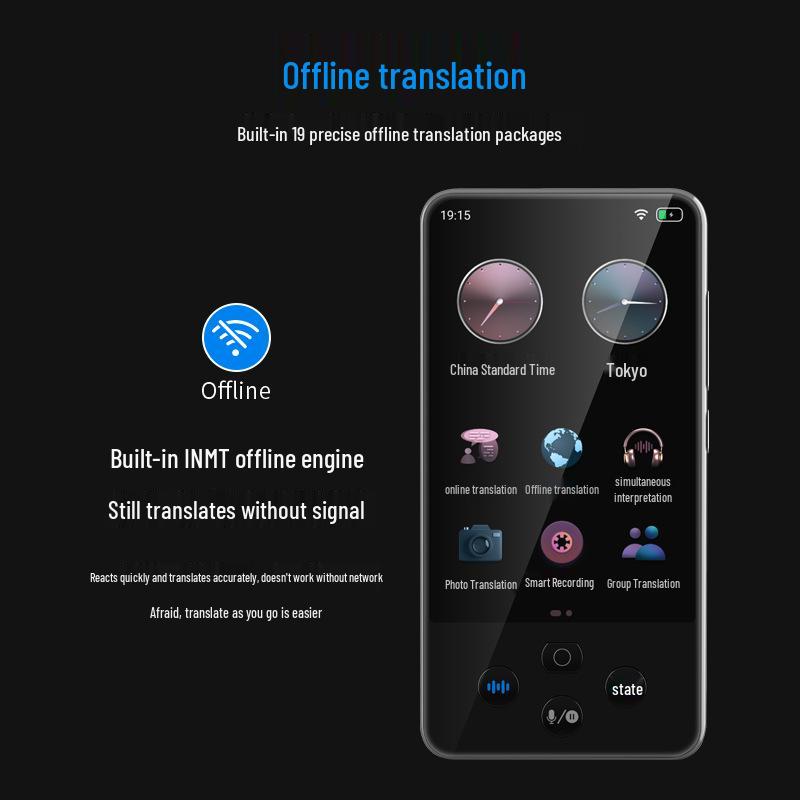 4.5-inch Smart Translator with Offline Accuracy, 139 Languages, Real-Time Voice Interpretation