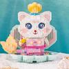 LOZ 8113 Animal World Mermaid Cat Princess Shell Crown Pet Doll DIY Mini Diamond Blocks Bricks Building Toy for Children No Box