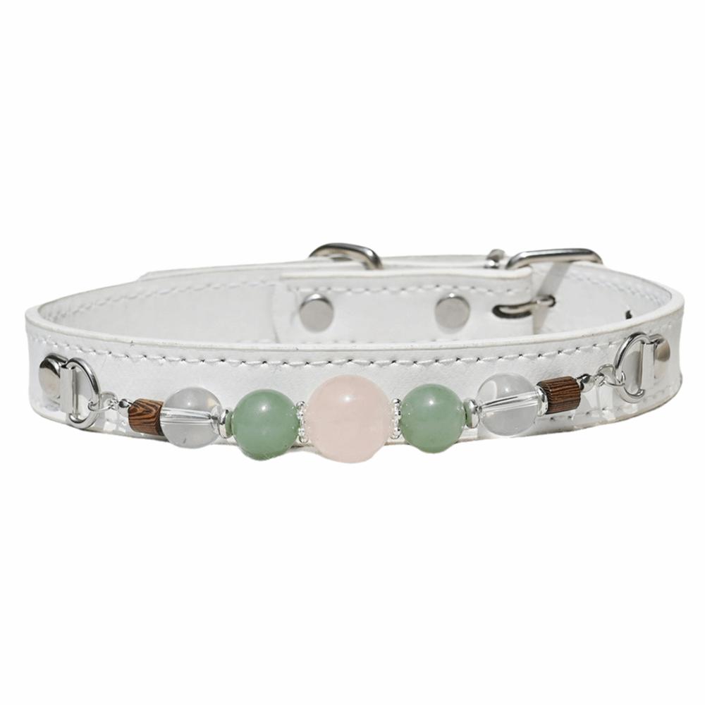 Adjustable Leather Pet Collar Detachable Dog Collar Exquisite Cat Collar Puppy