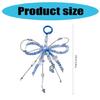 Delicate Acrylic Bowknot Keychain Charm Practical Beads Phone Pendant Unique Bag Pendant Present for Fashion Lover