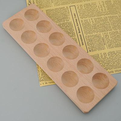 Creative Wooden Egg Holder: Solid Wood Multi-Compartment Tray for Kitchen or Refrigerator