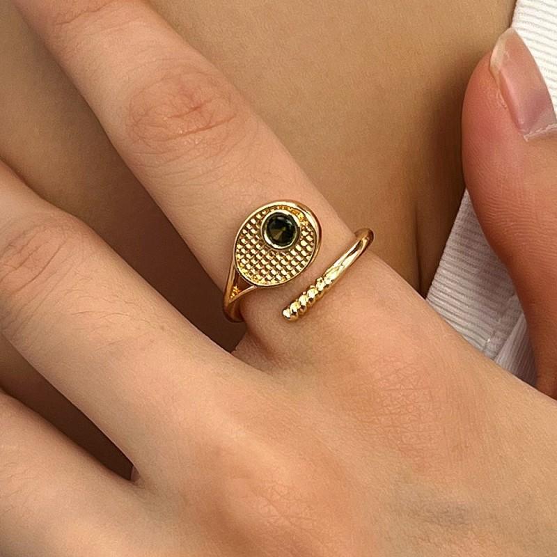 Tennis Racket Shape Necklace Ring Set Women Men Lightweight Hollow Sporty Minimalist Jewelry