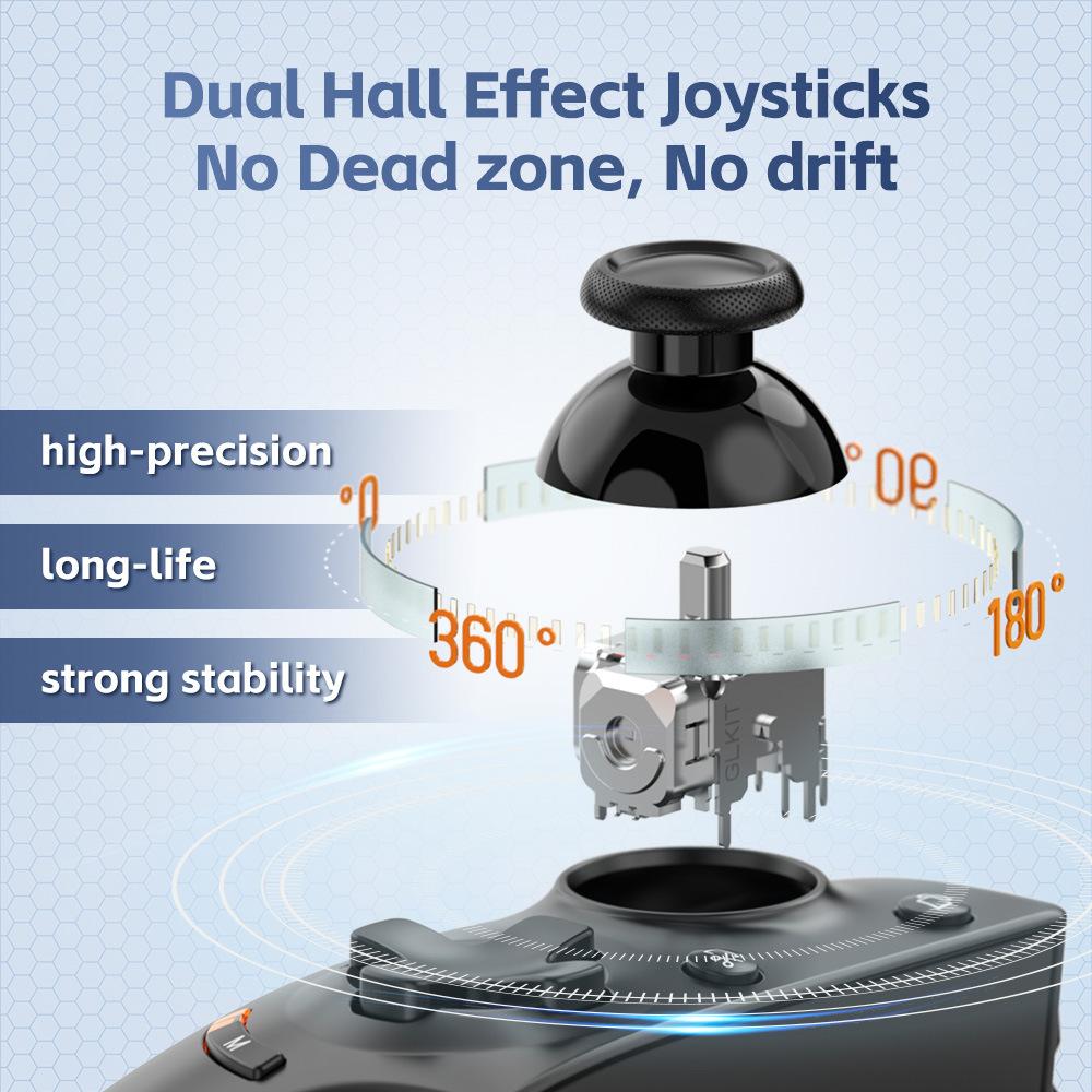 Kabelový Bluetooth roztahovací herní ovladač typu C pro chytré telefony se systémy iOS a Android
