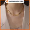 Skyrim Schlangenkette Edelstahl Goldfarbe Choker Fischgrät Halsketten für Damen Herren Schmuck Valentinstagsgeschenk Neu