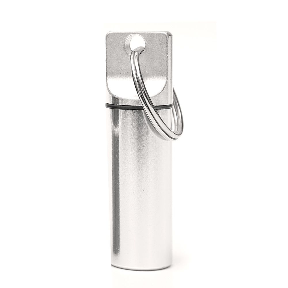 Box Medicine Organizers Outdoor Healthy Care Pill Storage Box Keychain Pill Case Pill Bottle серебряный