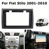 For Fiat Stilo 2001-2010 9 Inch 2 Din Car Stereo Radio Fascia Frame Refitting Dash Modification Panel Trim Bezel