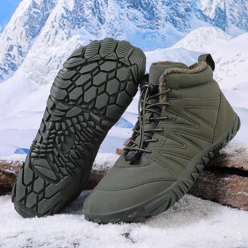 Winter Outdoor Snow Boots, Men and Women Wear Waterproof Non-slip Padded Thickened Warm New Couple Shoes