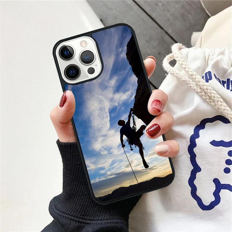 Mountain Climbing Phone Case Cover For iPhone 17 Air 15 16 11 13 14 Pro Max 12 Plus Max Fundas
