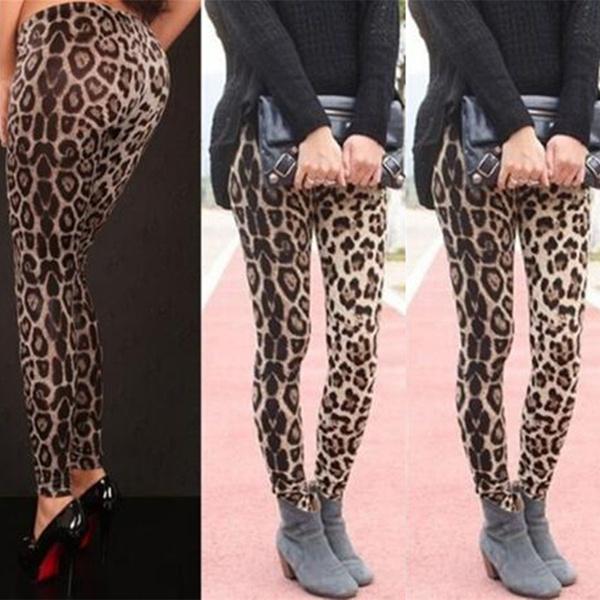 

Сексуальные леггинсы, модные модные популярные колготки с леопардовым принтом, брюки One Size