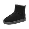 Fleece thickened snow boots short boots autumn and winter new comfortable warm cotton shoes flat women's shoes short boots