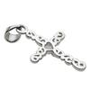 Arabesque Cross Pendant Rainbow Moonstone Fp0374 [Figmart] [Silver Accessory]