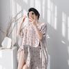 New cotton silk nightdress short-sleeved loose spring and summer loungewear casual loose dress lazy style woman