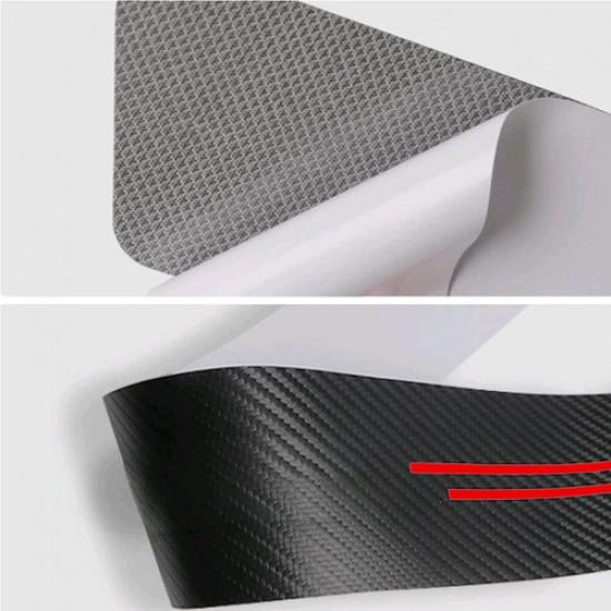 4x Car Door Plate Sill Scuff Sticker Anti Scratch Carbon Fiber Decal Accessories