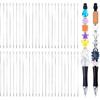 50 PCS Stainless Steel Pen Extenders for Beadable Pens - 4.6 Inch Rust-Proof Metal Blank Bars, DIY Beaded Pen Rods Replacement, Metal Blank Beadpen