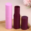 10G Empty Lip Balm Tube With Lids Plastic Purple Perfume Deodorant Highlight Containers Portable Makeup Rotatable Lipstick Tubes
