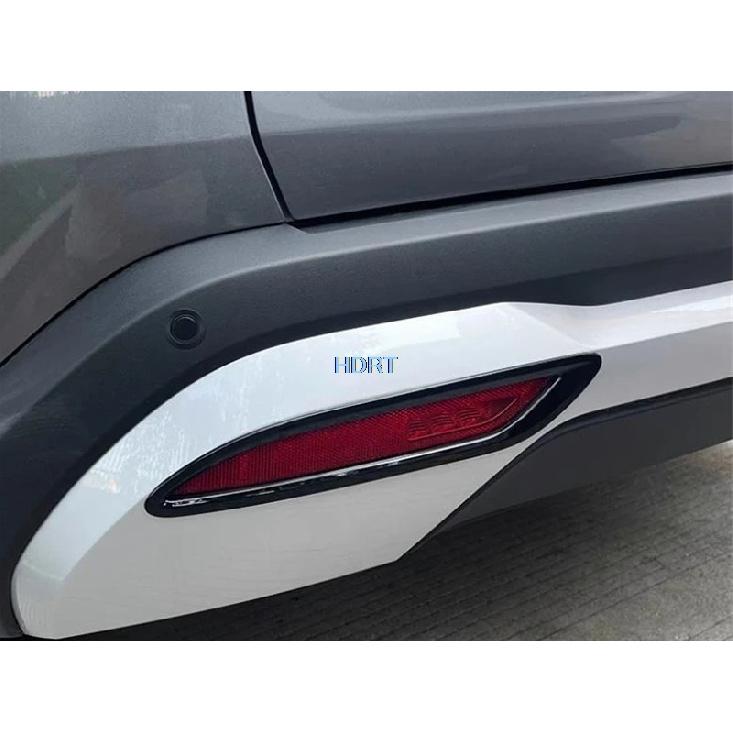For BYD Song L DM-i 2024 + Rear Bumper Fog Light Cover Lamp Frame Car Styling Protector Decoration Accessories Exterior Sticker