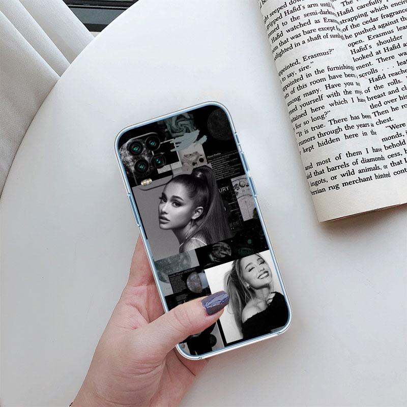 A-Ariana G-Grande Transparent Phone Case for Motorola Moto Edge Plus G200 G23 E13 E15 E20 E30 G62 G71 G72 G75 G24 G15 Power