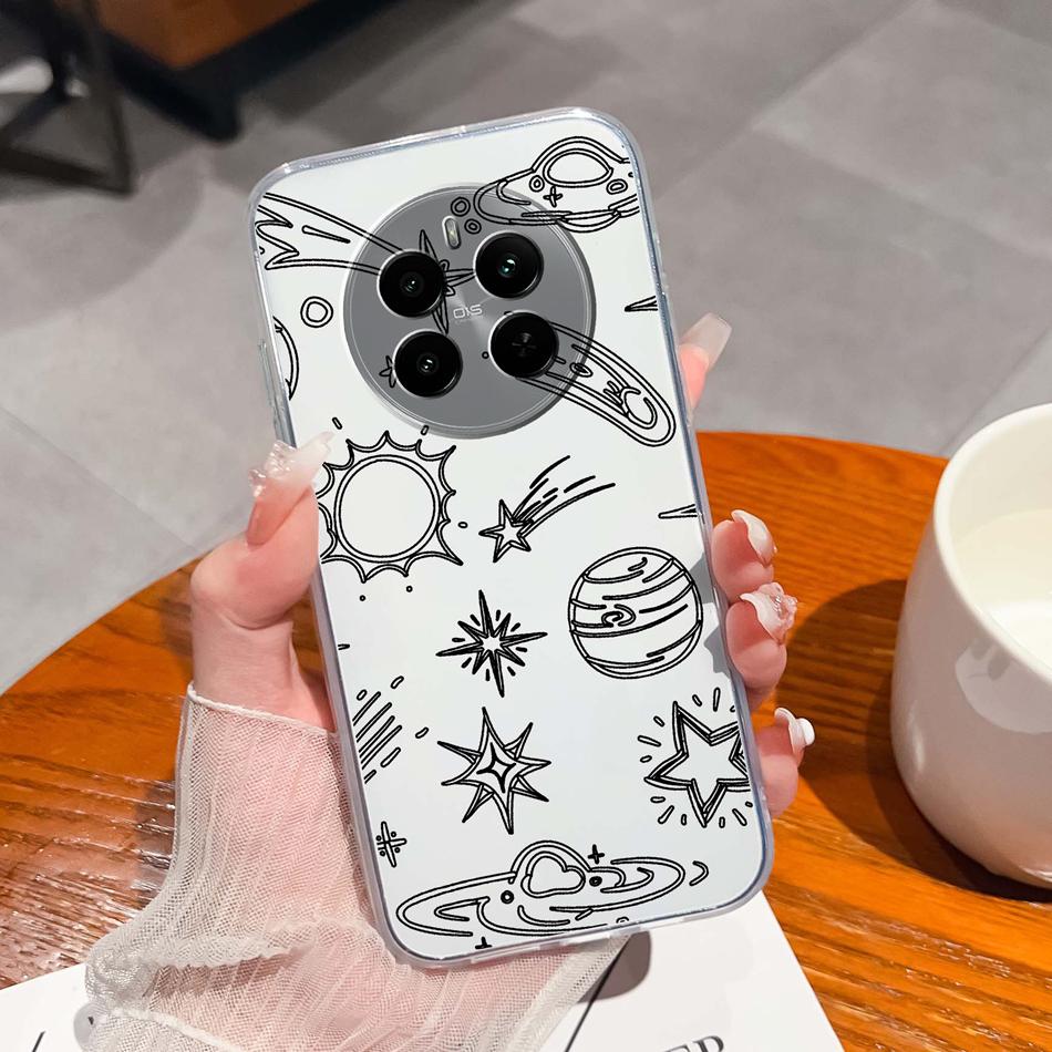 For Oppo Realme 12 Pro Plus Case For Realme12 4G 5G Phone Cover Cute Anime Transparent Soft Slim Protective Bumper Funda Coque