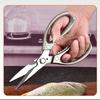 Aluminum Alloy Handle 3CR13 Stainless Steel Blade Kitchen Scissors Household Multifunctional Chicken Bone Cutting Shear