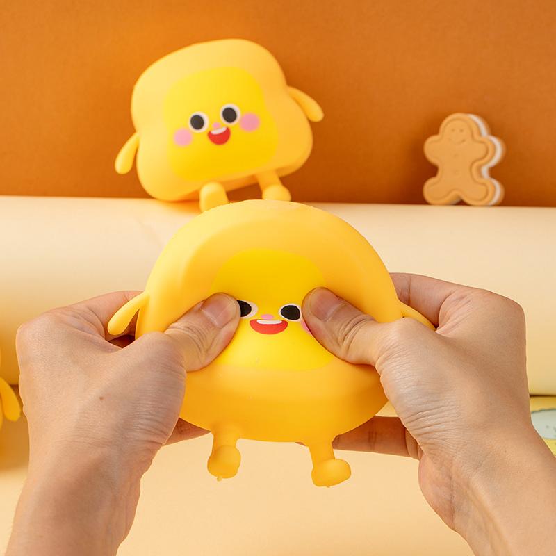 Super Soft Bread Man Anti Stress Squishy Toys Slow Rebound Venting Balls Sensory Squeeze Fidget Toy For Adults Kids Party Favors