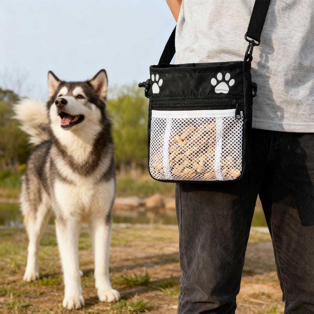 Leckerchentasche Wasserdichte Bauchtasche Mit Kotbeutelspender Welpen-Leckerchentasche Hundetrainingstasche Für Snacks Belohnungen Futter Spielzeug Haustier Reise