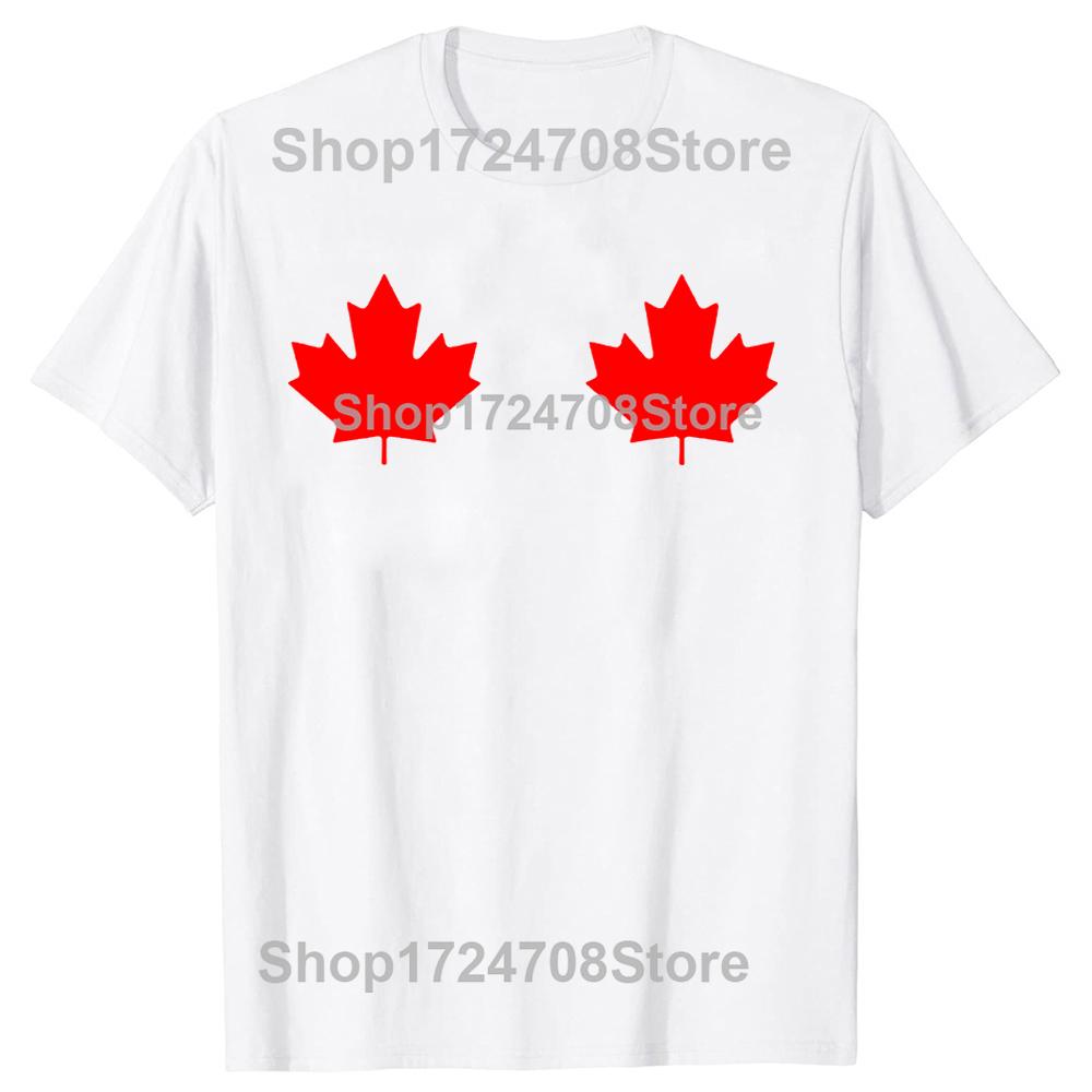 Maple Leaf Canada Day T Shirts Summer Style Graphic Cotton Streetwear Short Sleeve Canadian Flag Gifts T-shirt Mens Clothing