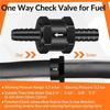 SXR-1/4 Inch 5/16 Inch 3/8 Inch 1/2 Inch Fuel Non-Return Inline One-Way Check Valve Suitable For (4 Pieces Black)
