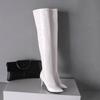 Women Thigh High Boots Black Red High Heels Small Big Size 32 48
