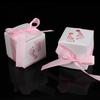 50 Pezzi Simpatico Scatola di Carta a Forma di Impronta di Piedino di Bambino Scatola per Caramelle Bomboniera Matrimonio Baby Shower