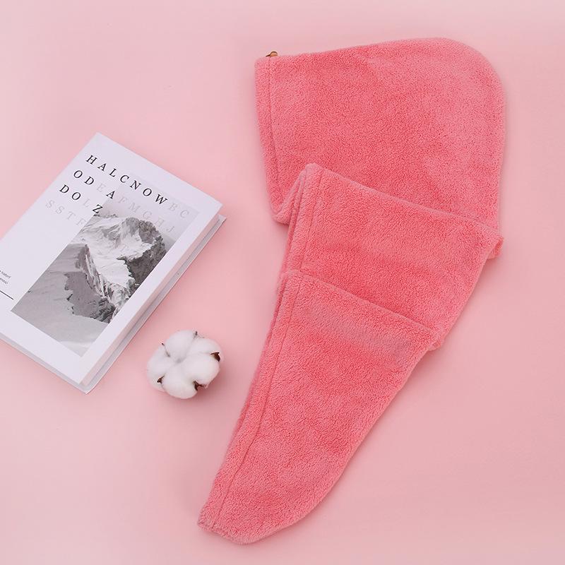 Microfiber Coral Fleece Quick-Dry Hair Wrap Towel