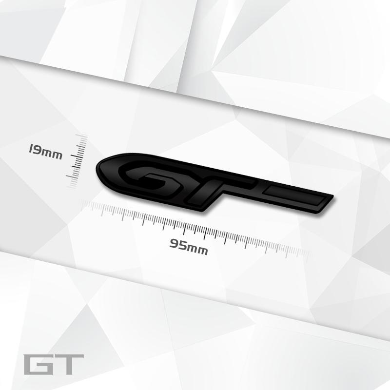 Zinc Alloy GT Badge Car Body Trunk Fender Adhensive Emblem 3D Decal Sticker For z333 3008 301 206 GT 208 508 308 2008 RCZ 333z
