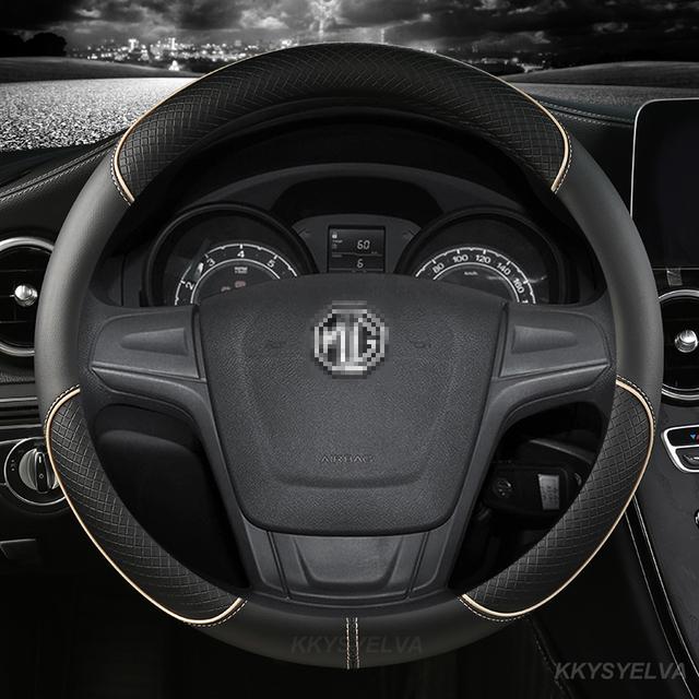 Coprivolante in Pelle Microfibra 38cm 15" Per MG 3 5 6 HS ZS EV MG3 3SW MG5 MG6 MG7 ZR EHS GT EZS Accessori Auto