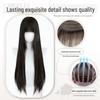 Tomie-Style Lolita Black Long Straight Wig – Natural Fluffy Simulation Hair for Daily Use