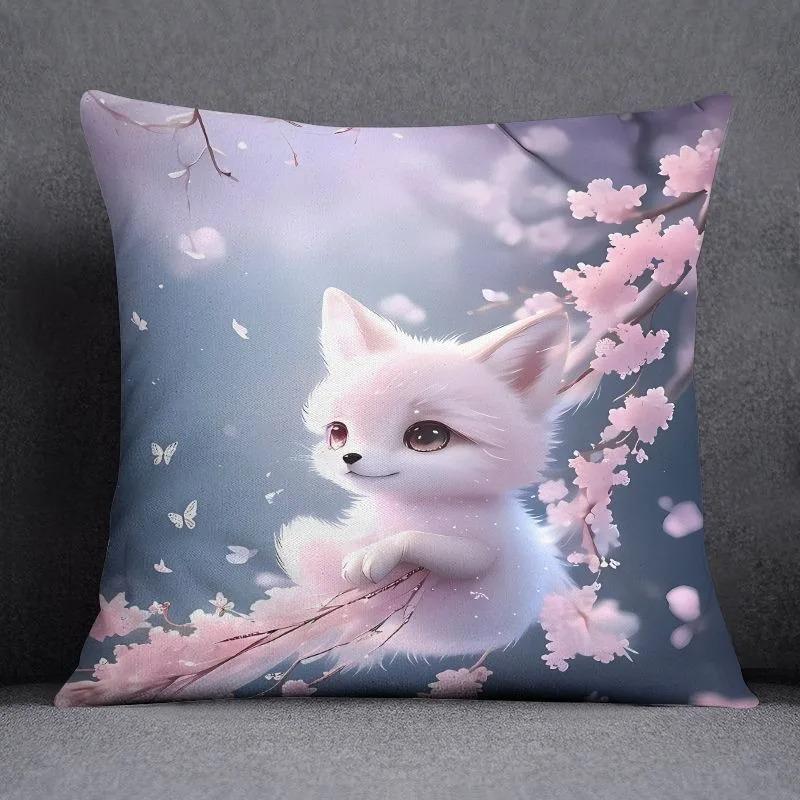 Høyverdig Fox Cat Putetrekk Bilpynt Kontor Stue Sofa Hjem Putetrekk