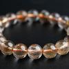 Eigado Rutilated Quartz 10mm 16cm Wrist Limited Natural Power Prayer Good Luck Feng Shui Bracelet, Stone, Circumference, One-of-a-Kind, Edition,