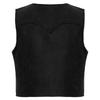 Boys Western Cowboy Vest Pointed Hem Fringe Decor Open Front Design Cosplay Halloween Costume
