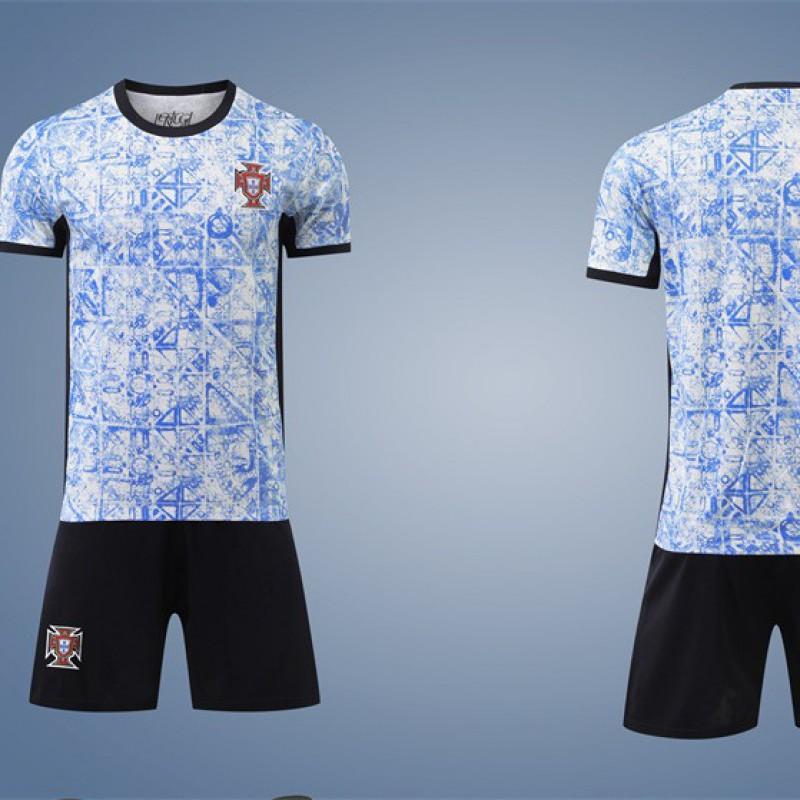 24/25 Portugal Away Football Jersey Kids Adult Training Sports