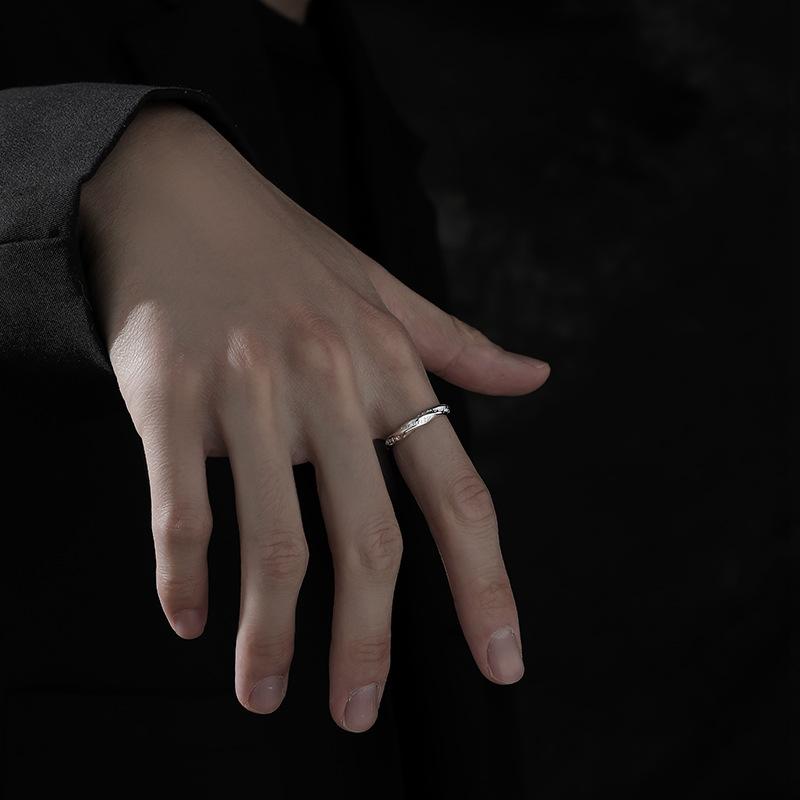 Retro Mobius Strip Ring For Men Women Silver Color Punk Gothic Open Ring Handmade Designer Jewelry Unisex Accessories Lover Gift